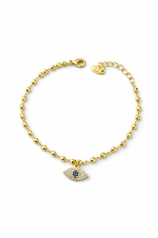 14K Gold Dorika Göz Bileklik