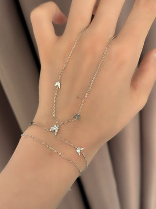Silver Çoklu Kelebek Detay Şahmeran