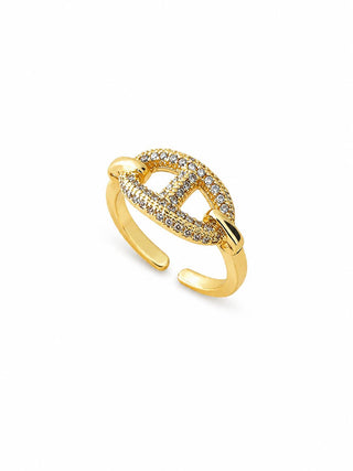 Gold Taşlı Marka Model Yüzük
