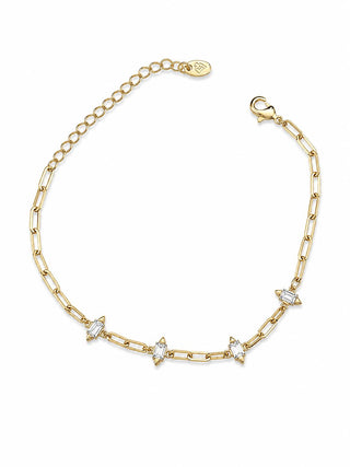 Gold Üçgen Taş Bileklik