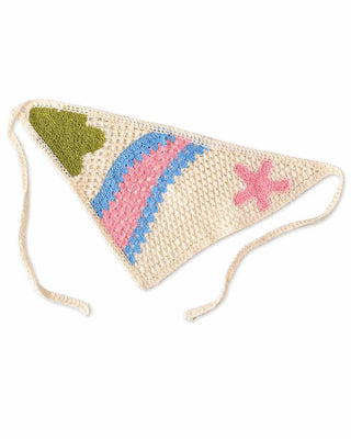 Pembe Deniz Yıldızı Detay Örgü Bandana