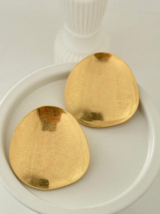 Marka Model Mat Plaka Küpe