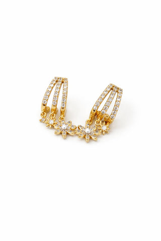 Gold Minimal Papatya Küpe