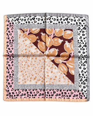 Pembe Gri Leopar Fular