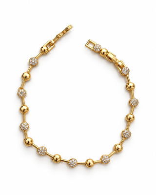 14k Gold Yarı Taşlı Topçuk Bileklik