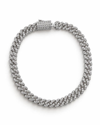 14K Silver Minimal Taşlı Gurmet Bileklik