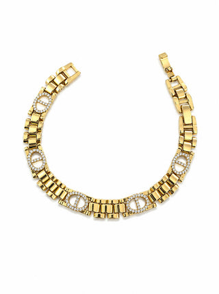 14k Gold Marka Model Zincir Desen Bileklik