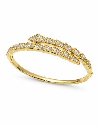 Gold Taşlı Marka Model Yılan Kelepçe