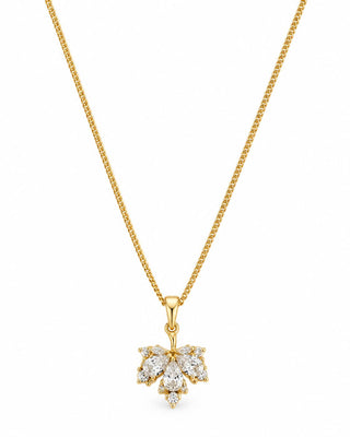 14K Gold Çınar Yaprağı Model Kolye
