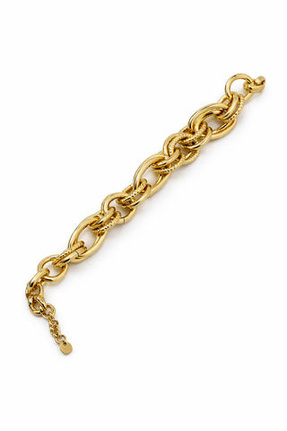 14K Gold Zincir İrili Ufaklı Zincir Bileklik