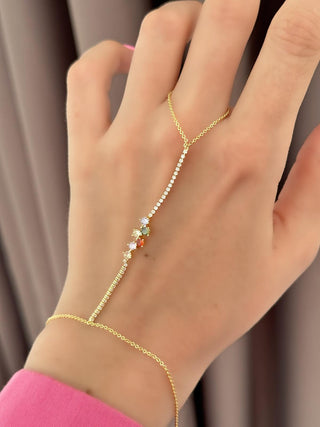 Renkli Minimal Asimetrik Taşlı Şahmeran