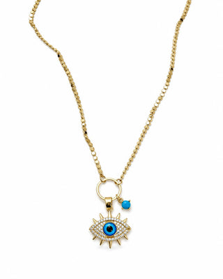 14K Gold Göz Kolye