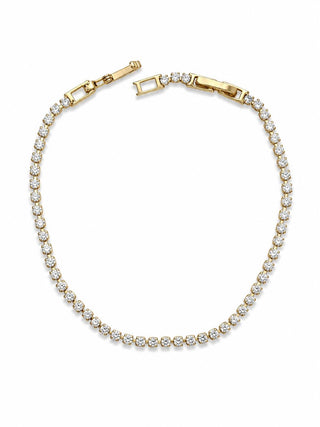 14K Gold İnce Su Yolu Bileklik