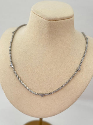 Silver Kalp Detay Su Yolu Kolye