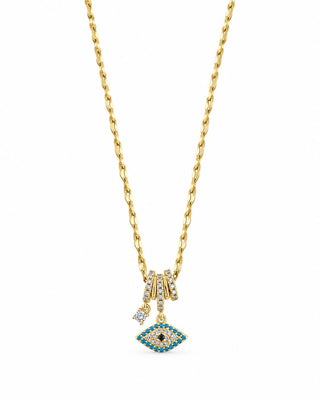 14K Gold Nazar Boncuk Göz Kolye
