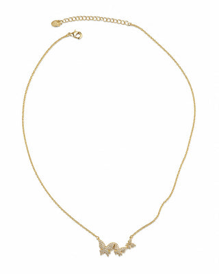 Gold Kelebek Kolye
