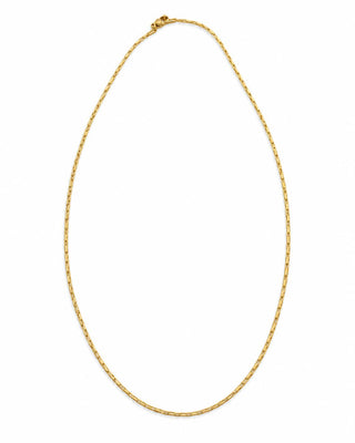 14K Gold Çizgi Desen Kuyum Model Kolye