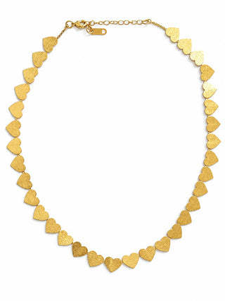 Gold Kalp Plaka Kolye