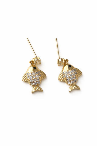 Minimal Balık Küpe