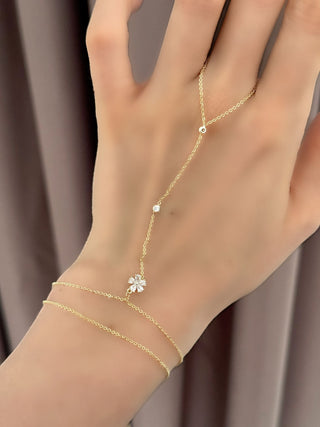 Gold Çiçek Desen Şahmeran